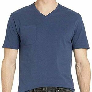 Goodthreads Mens Navy Blue Short Sleeve Pocket Casual V Neck T Shirt Size XSmall